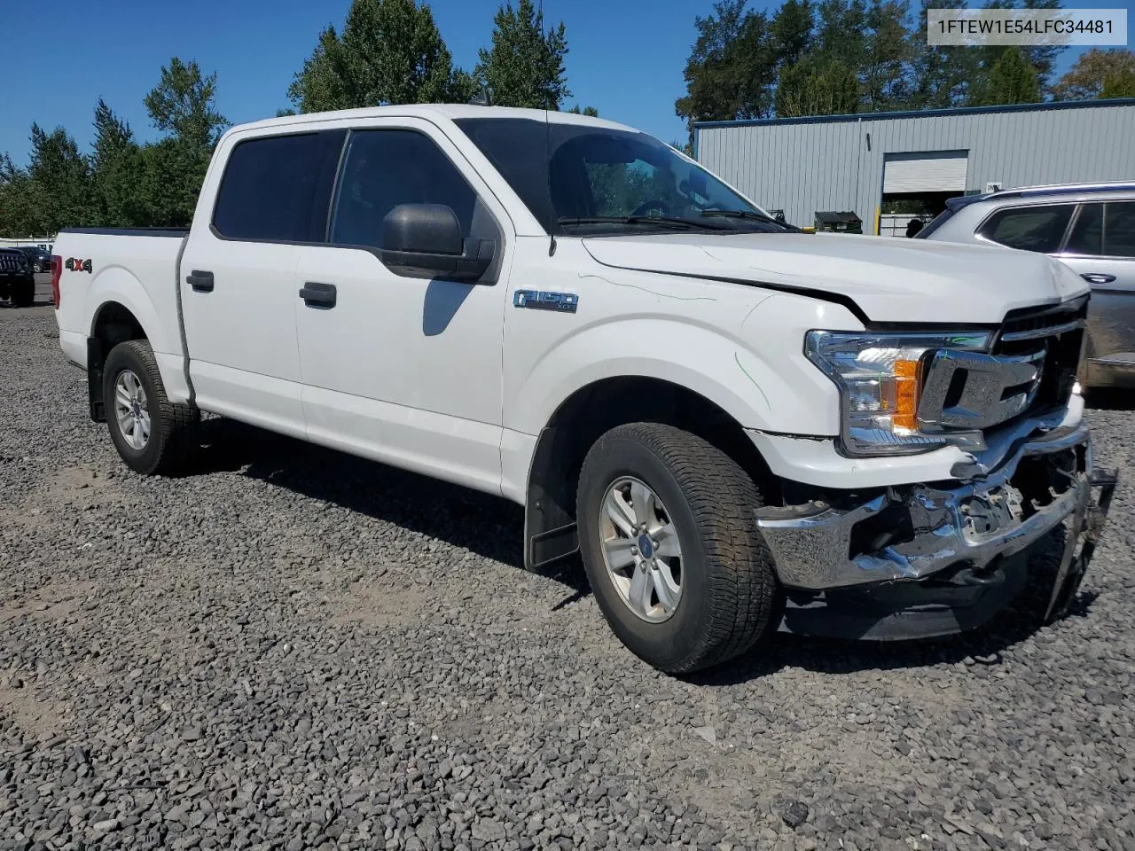 2020 Ford F150 Supercrew VIN: 1FTEW1E54LFC34481 Lot: 69641804