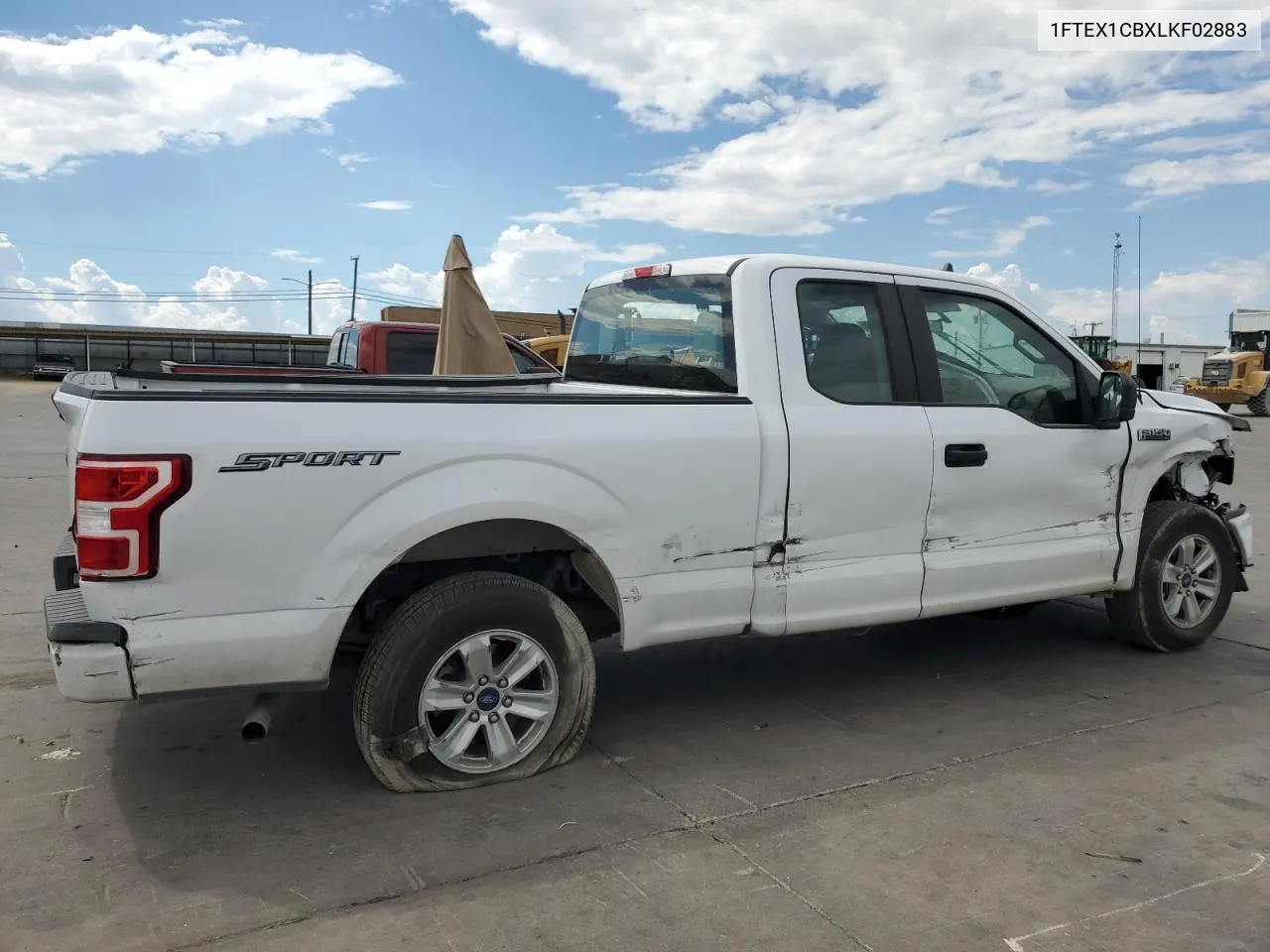 2020 Ford F150 Super Cab VIN: 1FTEX1CBXLKF02883 Lot: 69665224