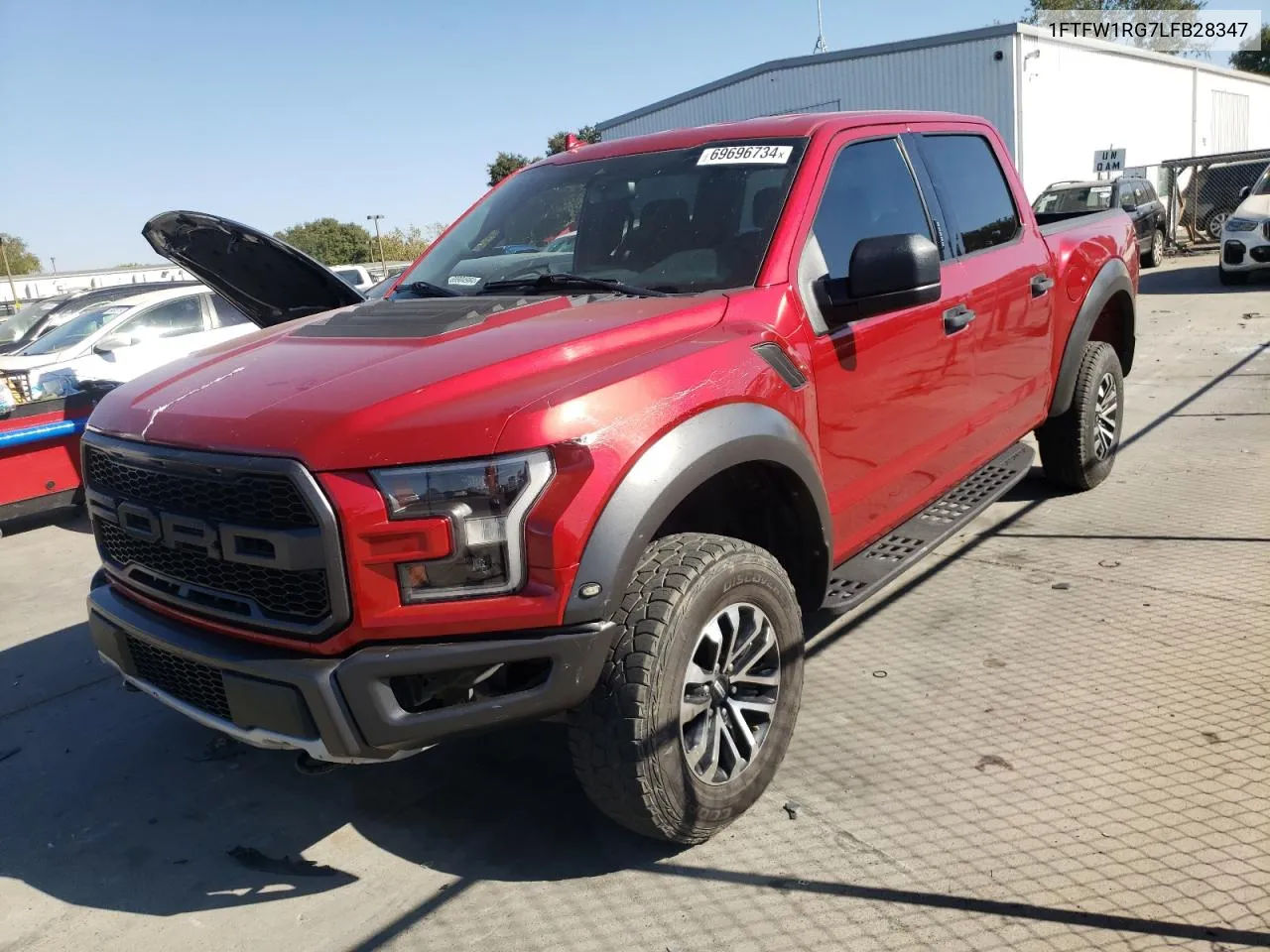 2020 Ford F150 Raptor VIN: 1FTFW1RG7LFB28347 Lot: 69696734