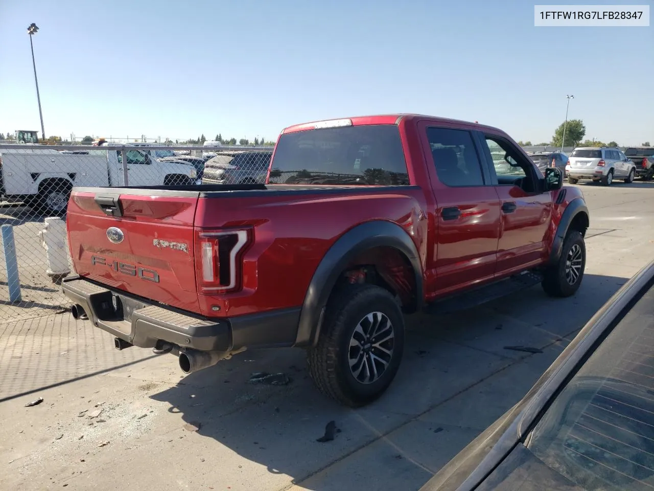 2020 Ford F150 Raptor VIN: 1FTFW1RG7LFB28347 Lot: 69696734