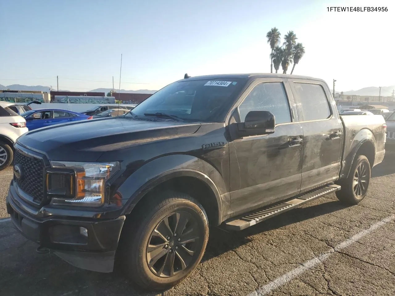 2020 Ford F150 Supercrew VIN: 1FTEW1E48LFB34956 Lot: 70714304