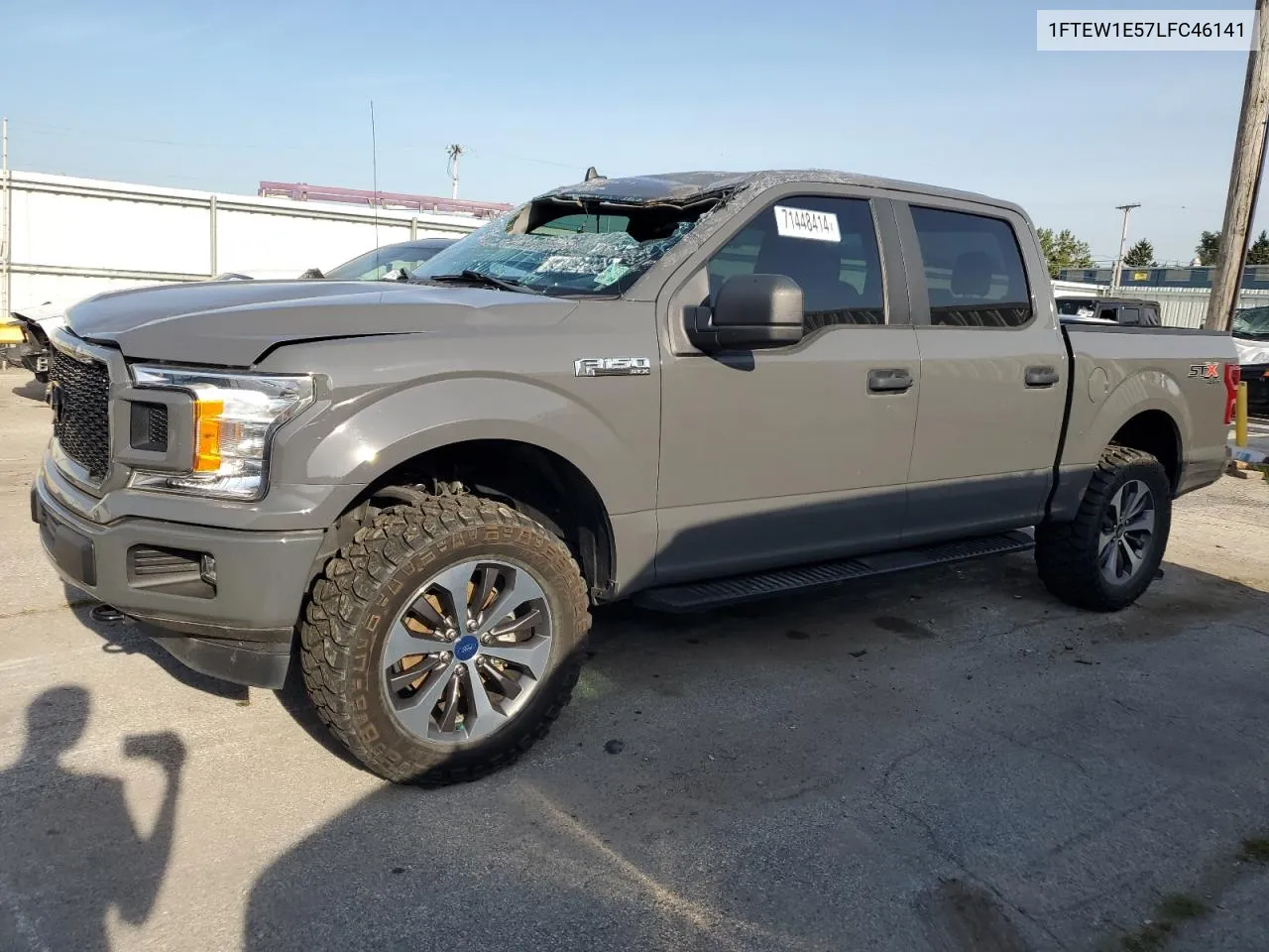 2020 Ford F150 Supercrew VIN: 1FTEW1E57LFC46141 Lot: 71448414