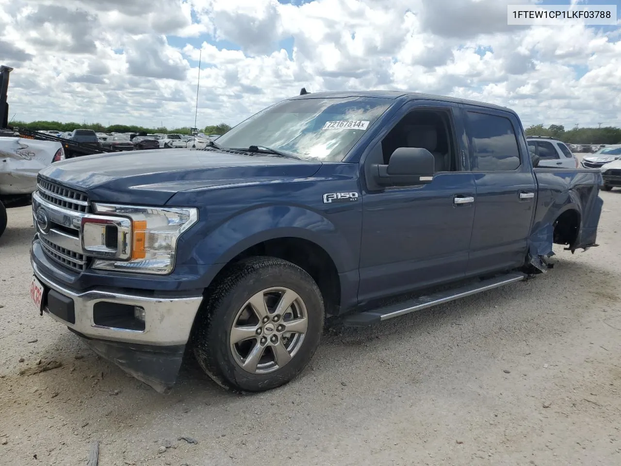 2020 Ford F150 Supercrew VIN: 1FTEW1CP1LKF03788 Lot: 72167814