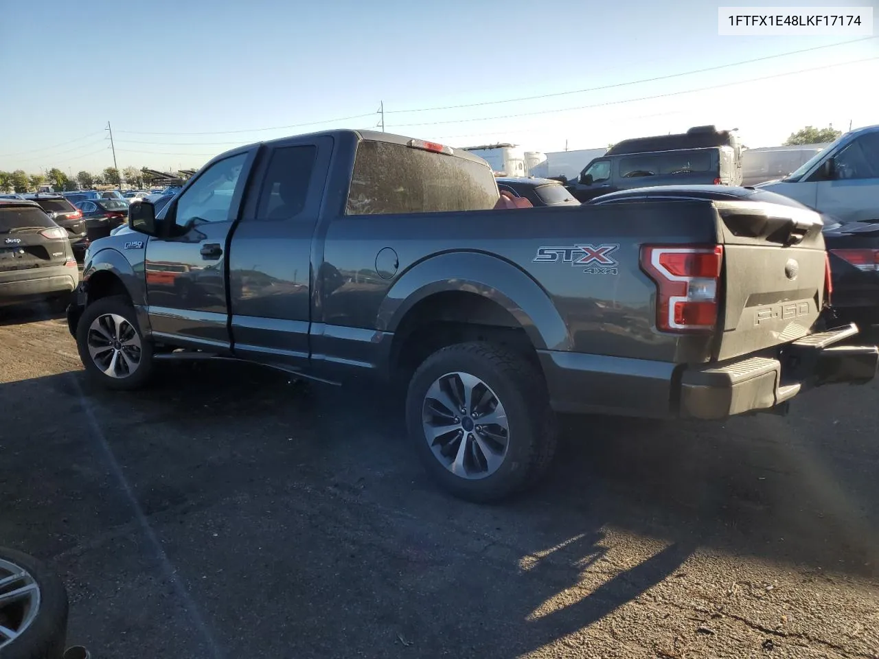 2020 Ford F150 Super Cab VIN: 1FTFX1E48LKF17174 Lot: 72982854