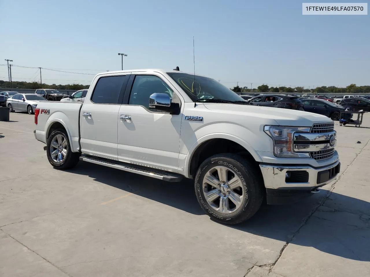 2020 Ford F150 Supercrew VIN: 1FTEW1E49LFA07570 Lot: 74100554