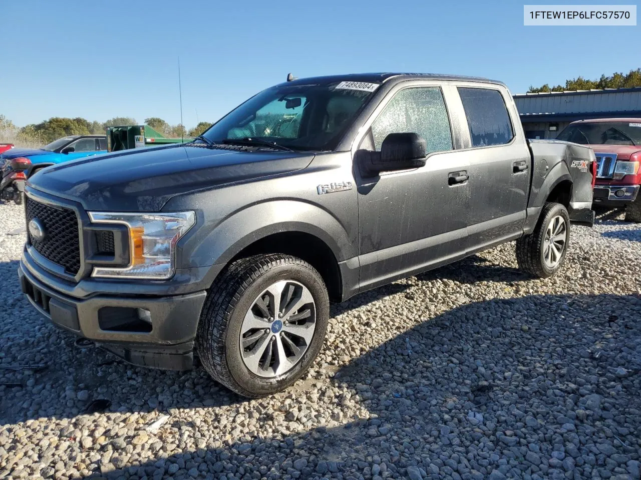 2020 Ford F150 Supercrew VIN: 1FTEW1EP6LFC57570 Lot: 74893084