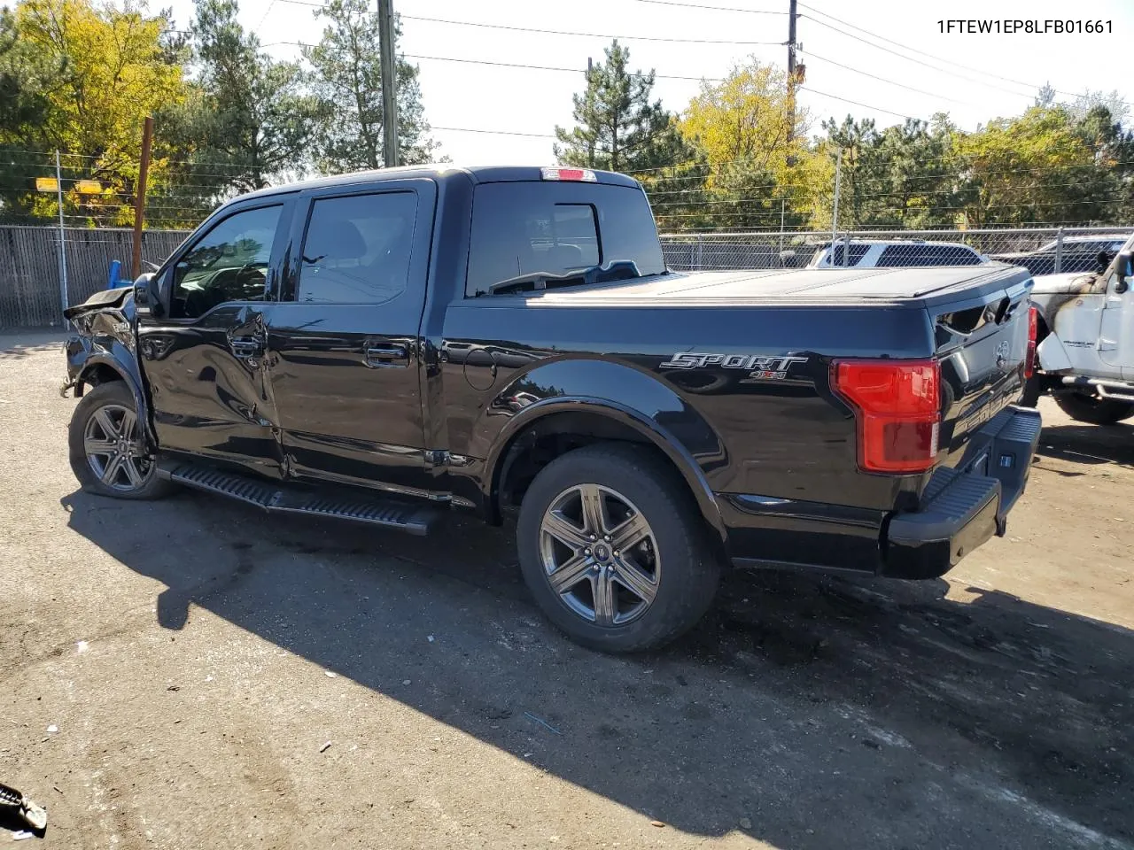 2020 Ford F150 Supercrew VIN: 1FTEW1EP8LFB01661 Lot: 75015604