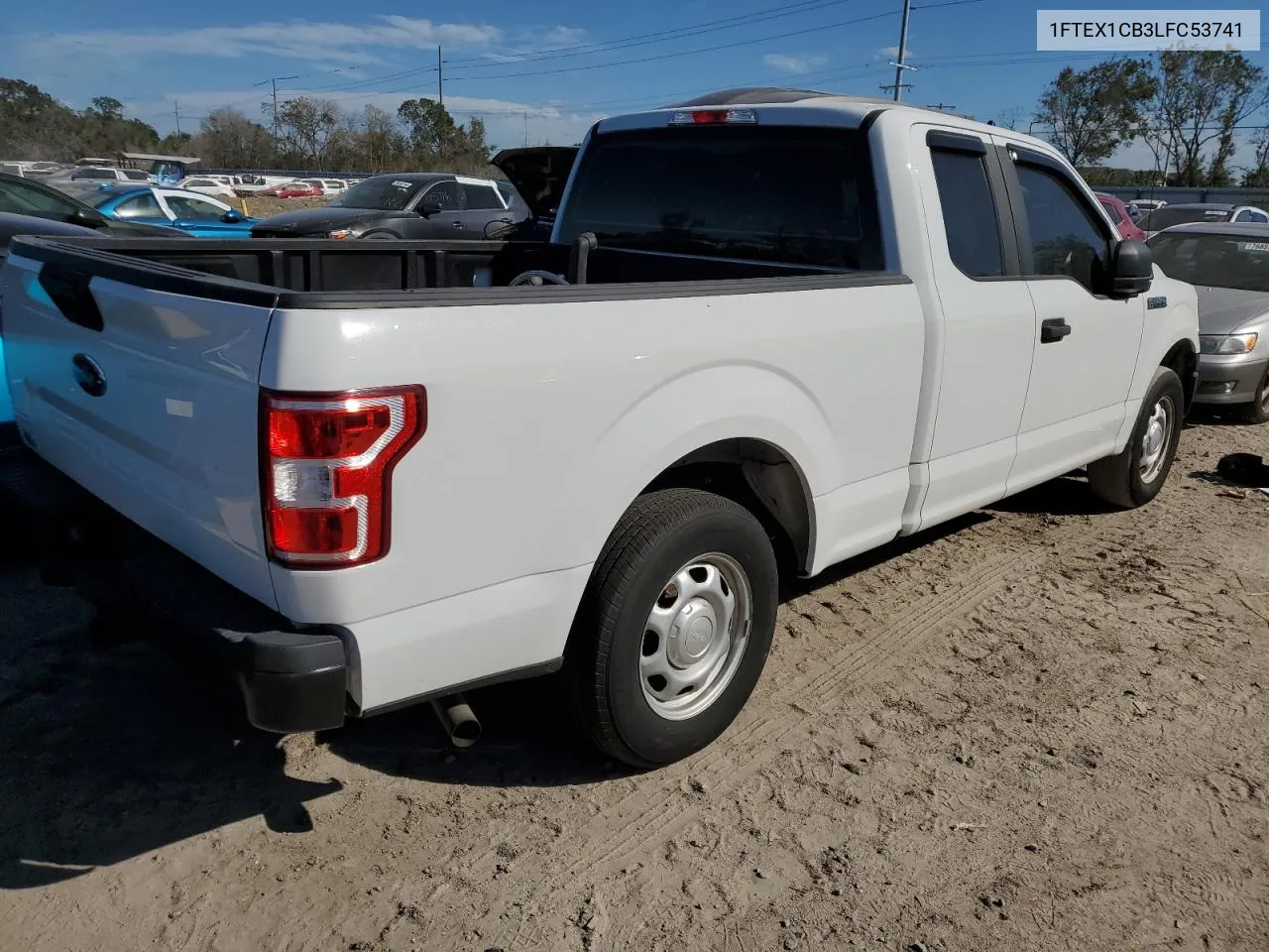 2020 Ford F150 Super Cab VIN: 1FTEX1CB3LFC53741 Lot: 75015874