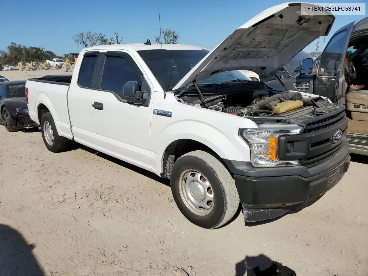 2020 Ford F150 Super Cab VIN: 1FTEX1CB3LFC53741 Lot: 75015874