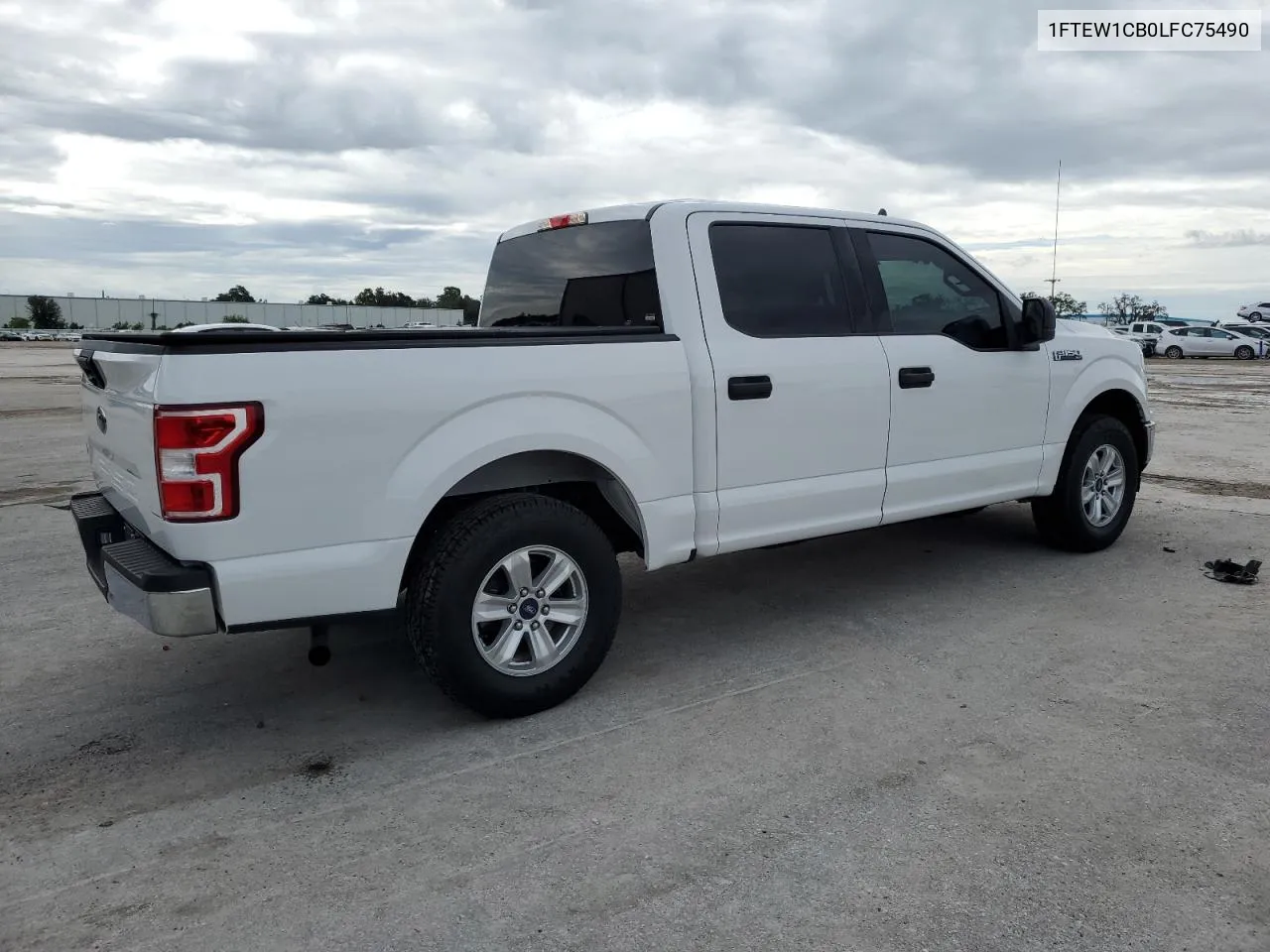 2020 Ford F150 Supercrew VIN: 1FTEW1CB0LFC75490 Lot: 75136524