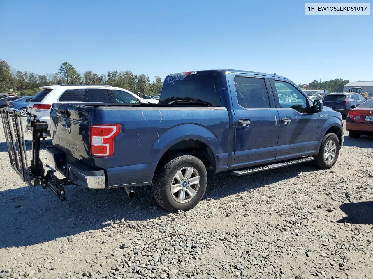 2020 Ford F150 Supercrew VIN: 1FTEW1C52LKD51017 Lot: 76348904