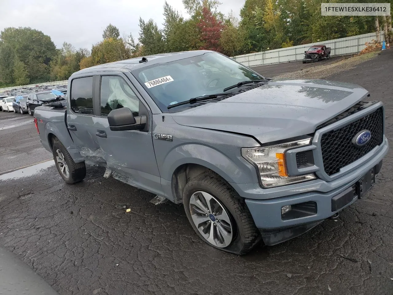 2020 Ford F150 Supercrew VIN: 1FTEW1E5XLKE36412 Lot: 76886464