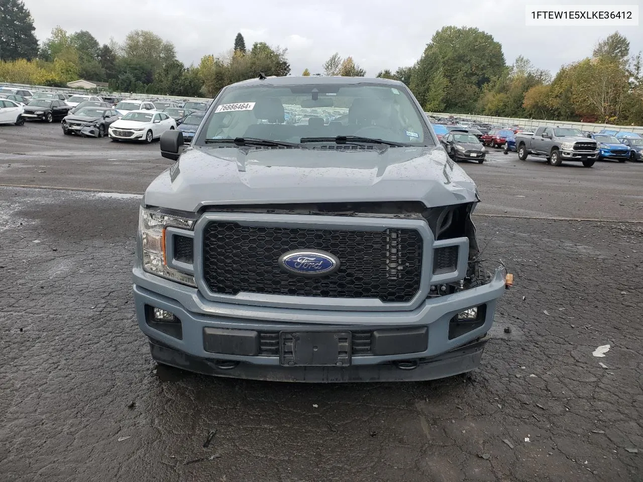 2020 Ford F150 Supercrew VIN: 1FTEW1E5XLKE36412 Lot: 76886464