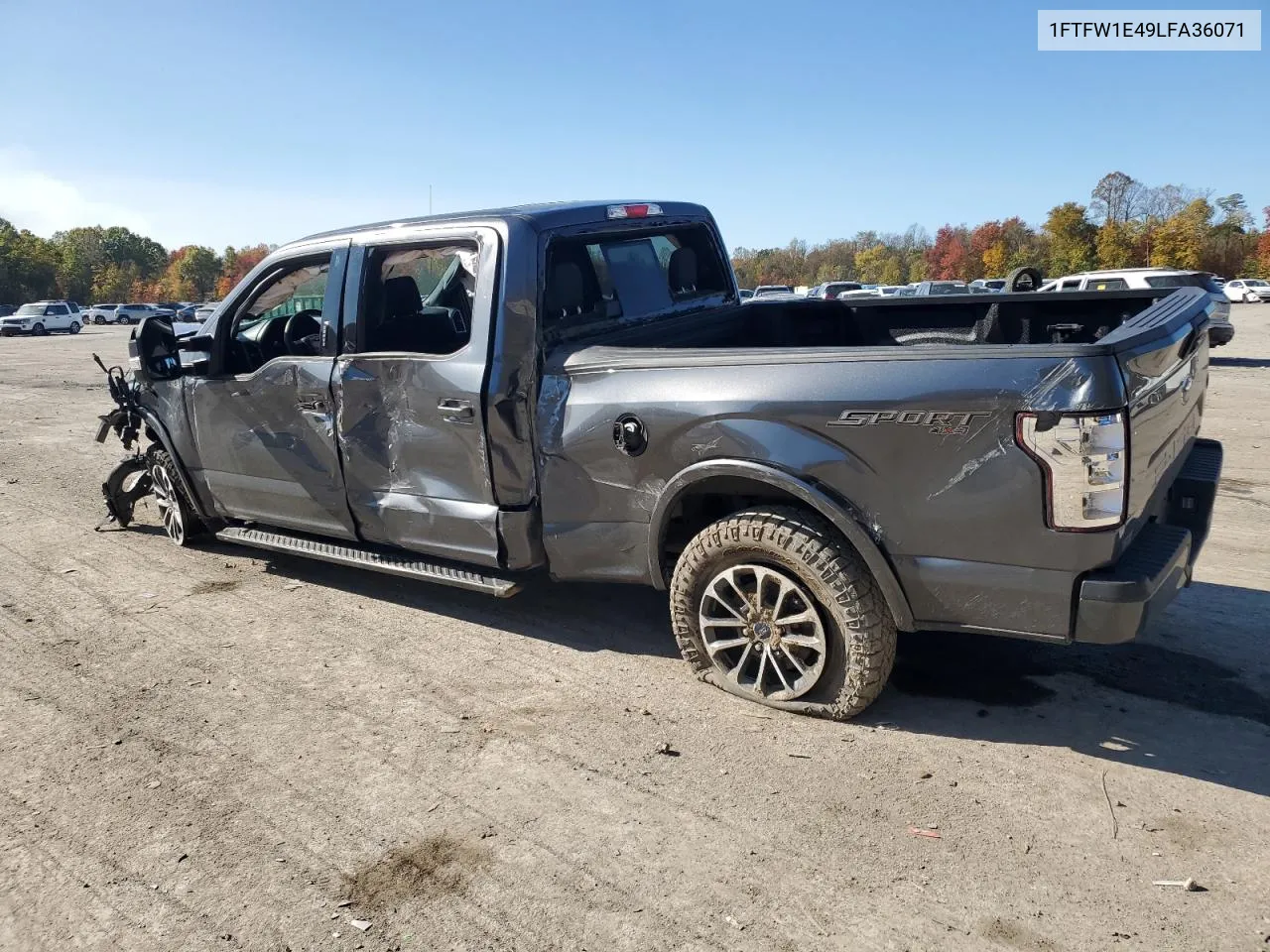 2020 Ford F150 Supercrew VIN: 1FTFW1E49LFA36071 Lot: 76907504