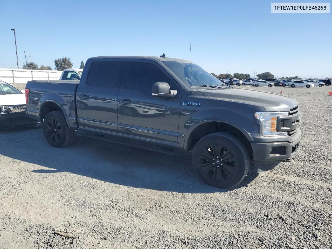 2020 Ford F150 Supercrew VIN: 1FTEW1EP0LFB46268 Lot: 77909324