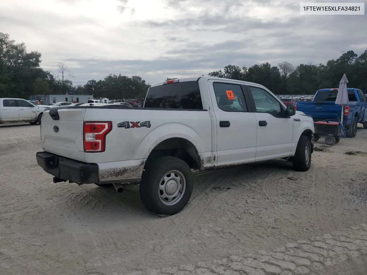 2020 Ford F150 Supercrew VIN: 1FTEW1E5XLFA34821 Lot: 81305254