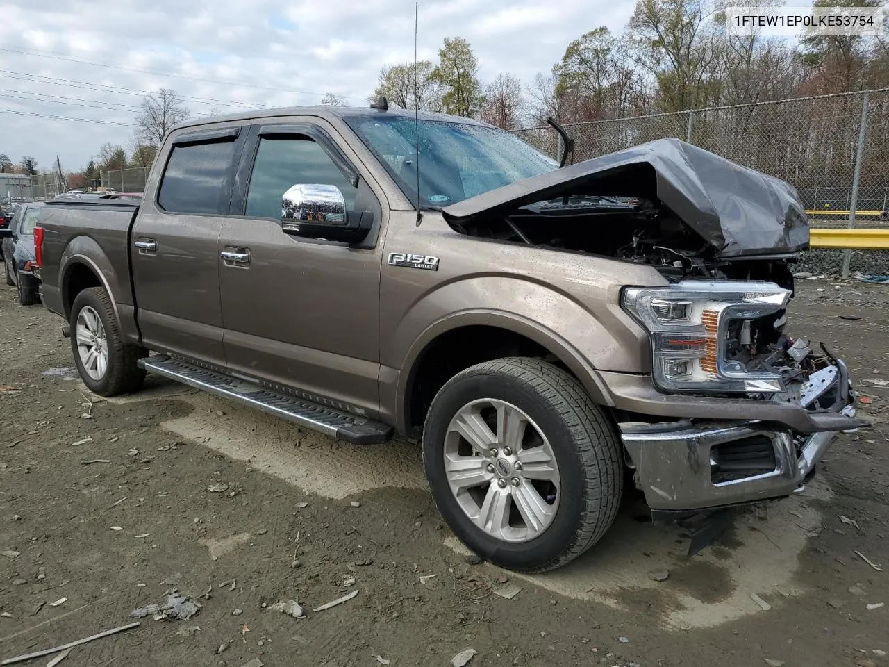 2020 Ford F150 Supercrew VIN: 1FTEW1EP0LKE53754 Lot: 81371024