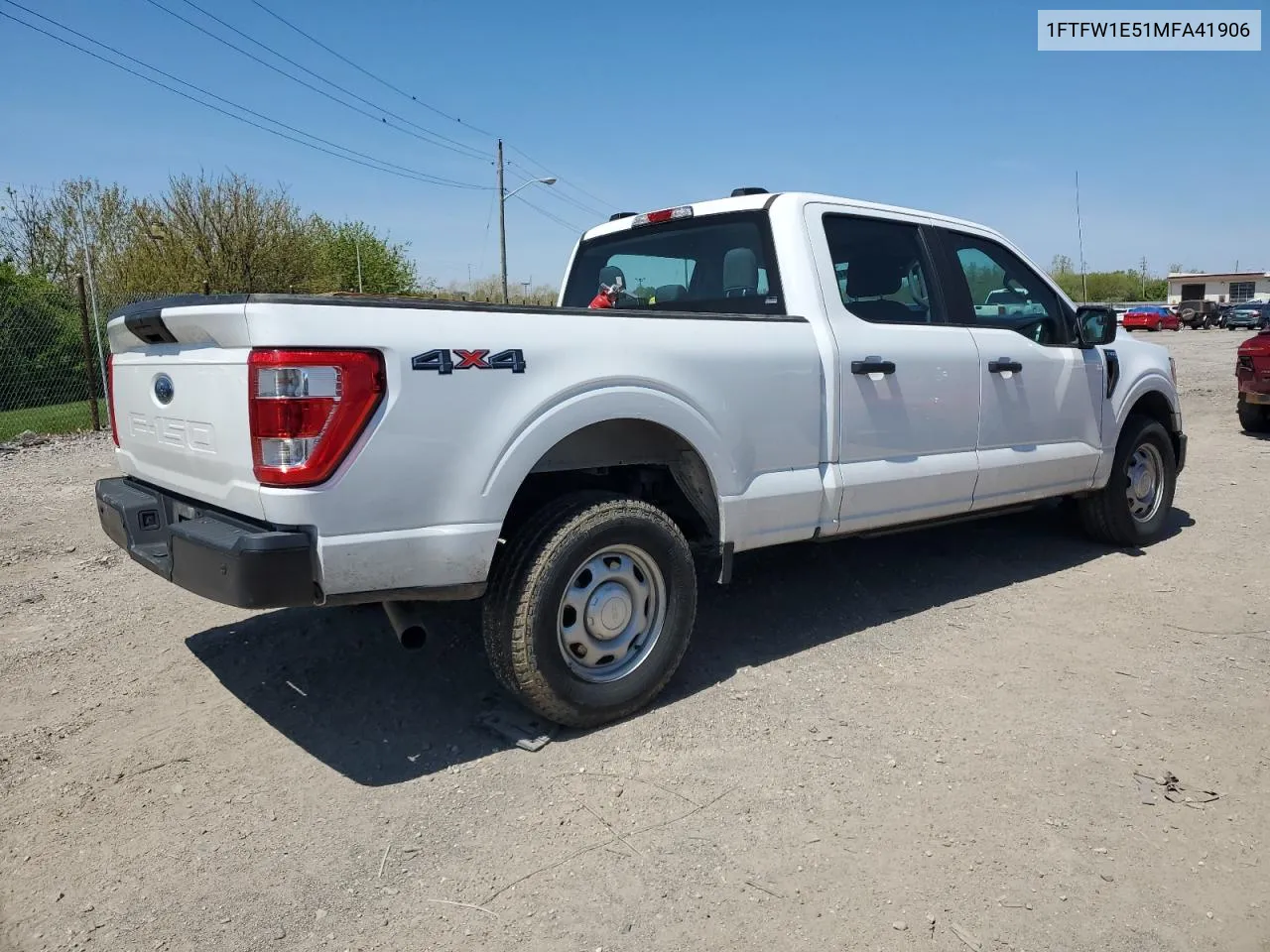 2021 Ford F150 Supercrew VIN: 1FTFW1E51MFA41906 Lot: 51957784