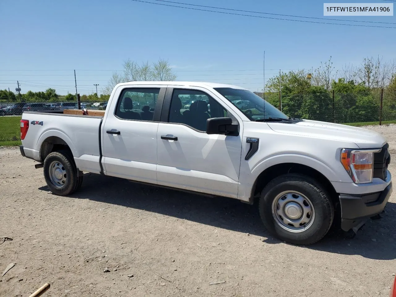 2021 Ford F150 Supercrew VIN: 1FTFW1E51MFA41906 Lot: 51957784