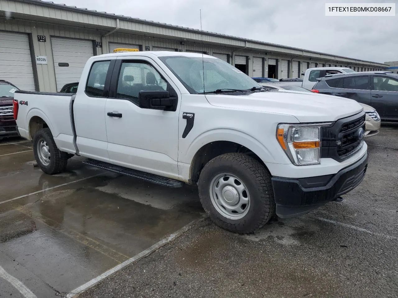 2021 Ford F150 Super Cab VIN: 1FTEX1EB0MKD08667 Lot: 53250064