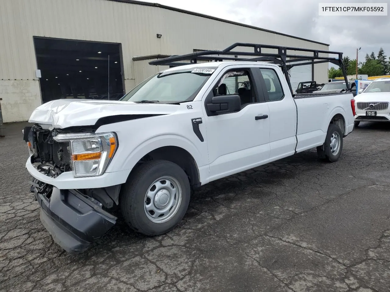 2021 Ford F150 Super Cab VIN: 1FTEX1CP7MKF05592 Lot: 57330164