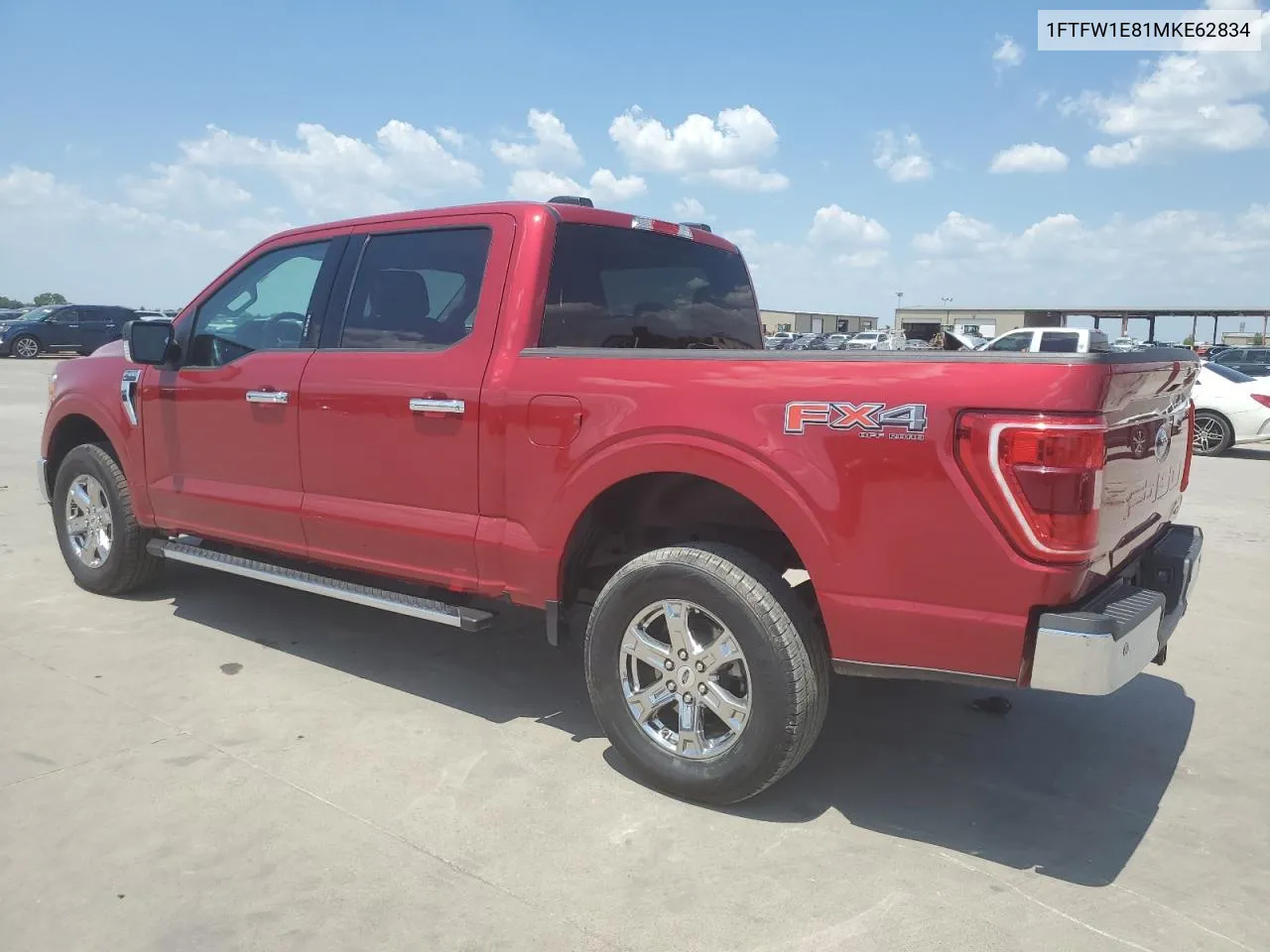 2021 Ford F150 Supercrew VIN: 1FTFW1E81MKE62834 Lot: 61336584