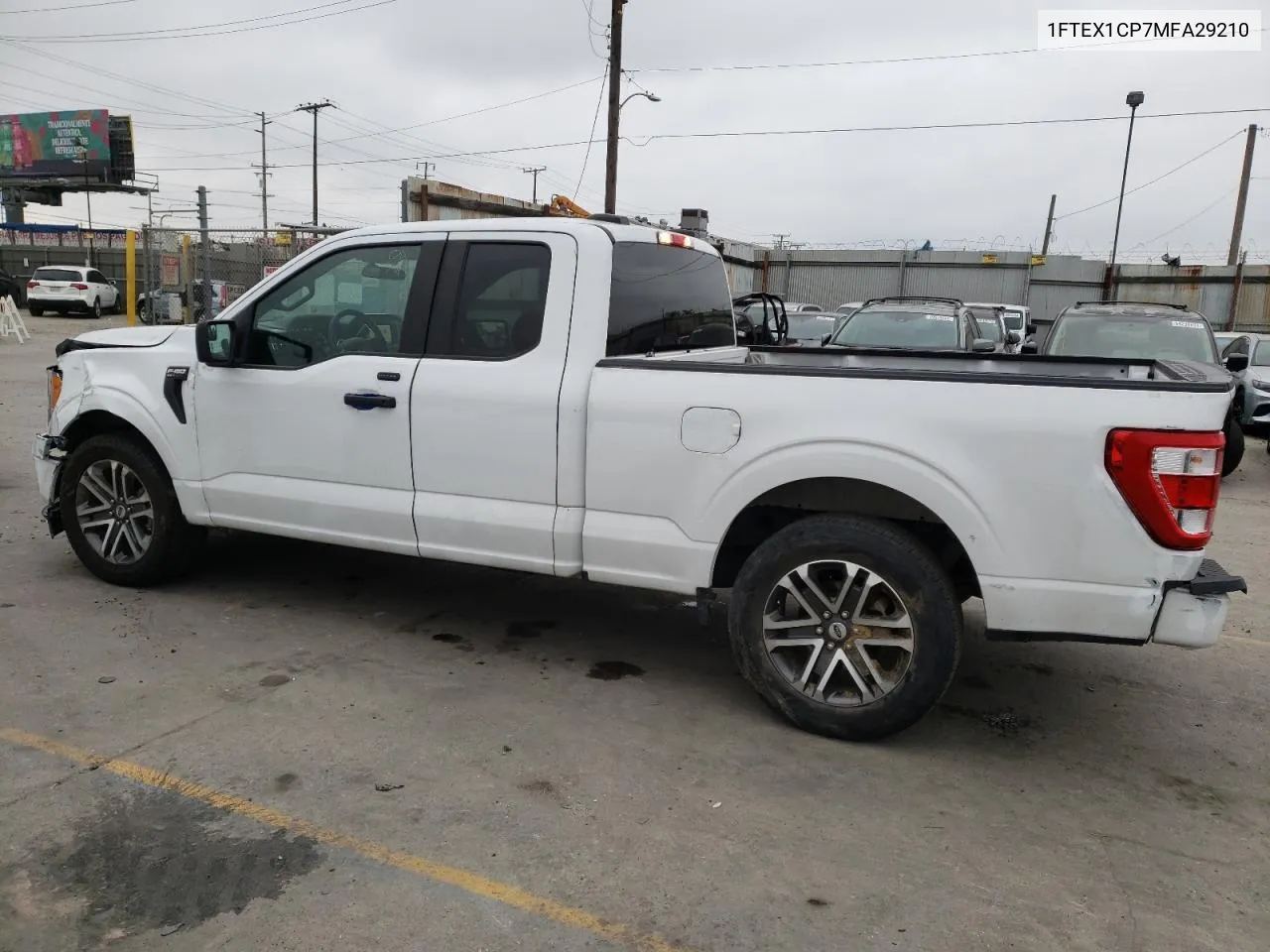 2021 Ford F150 Super Cab VIN: 1FTEX1CP7MFA29210 Lot: 63143444