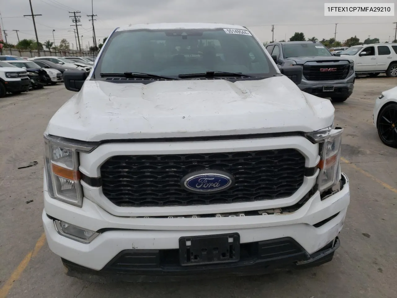 2021 Ford F150 Super Cab VIN: 1FTEX1CP7MFA29210 Lot: 63143444