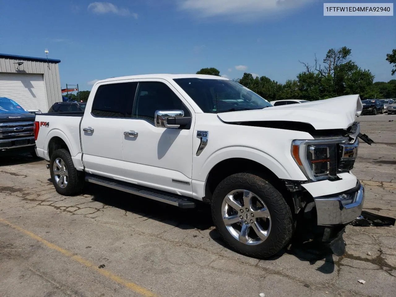 2021 Ford F150 Supercrew VIN: 1FTFW1ED4MFA92940 Lot: 65211984