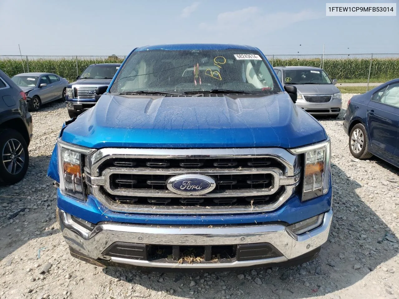 2021 Ford F150 Supercrew VIN: 1FTEW1CP9MFB53014 Lot: 68243614