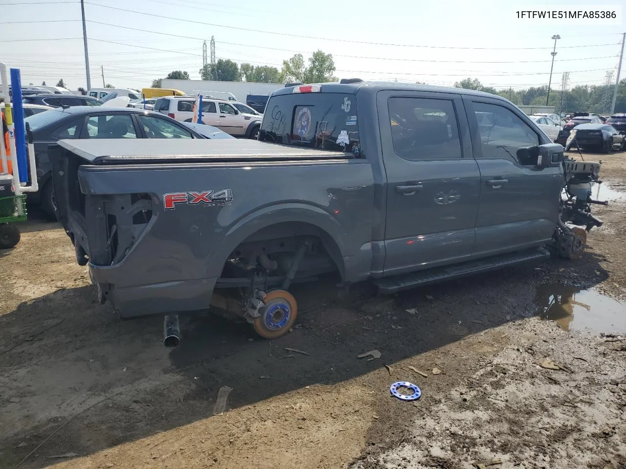 2021 Ford F150 Supercrew VIN: 1FTFW1E51MFA85386 Lot: 68491184