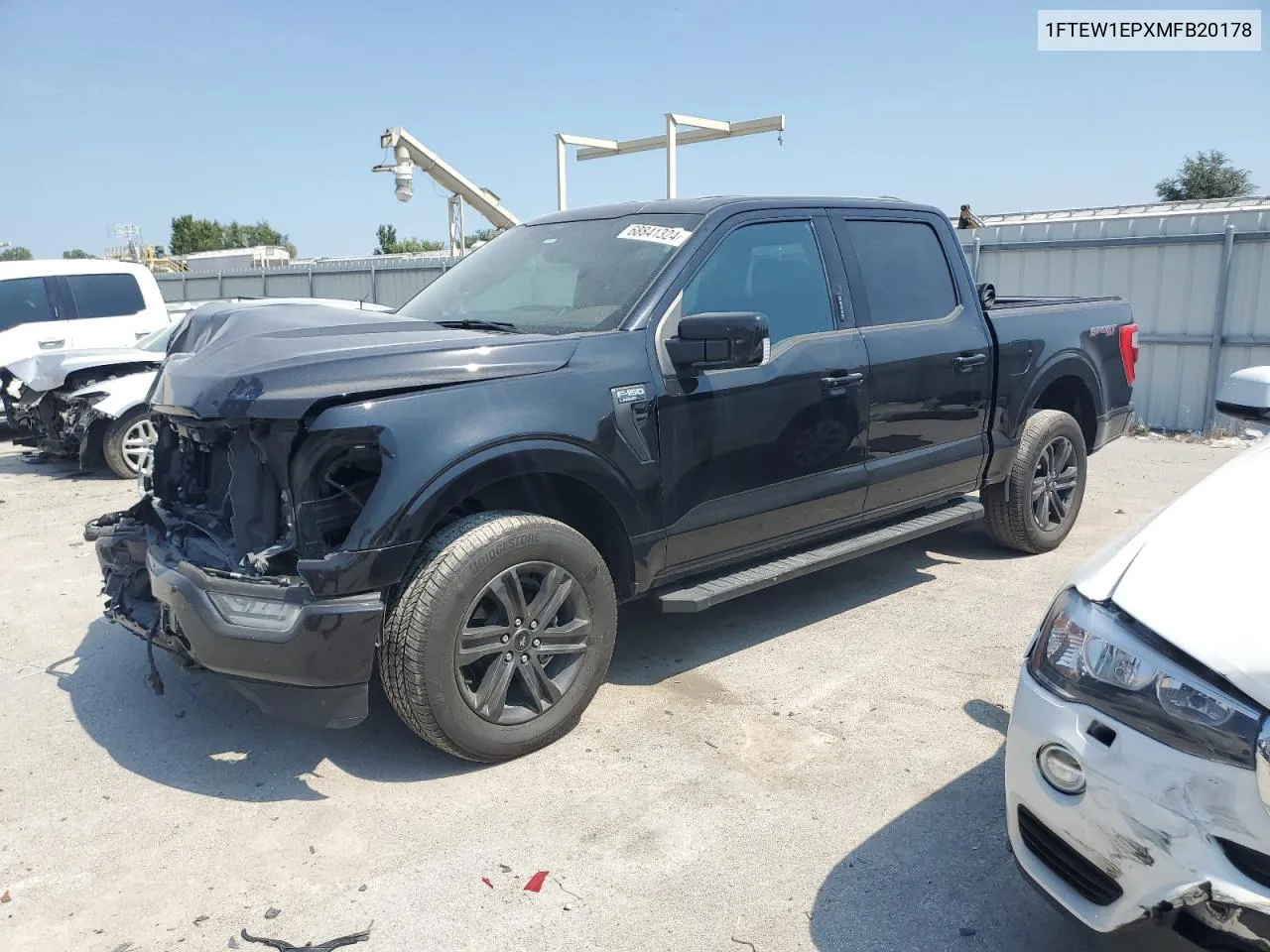 2021 Ford F150 Supercrew VIN: 1FTEW1EPXMFB20178 Lot: 68841324