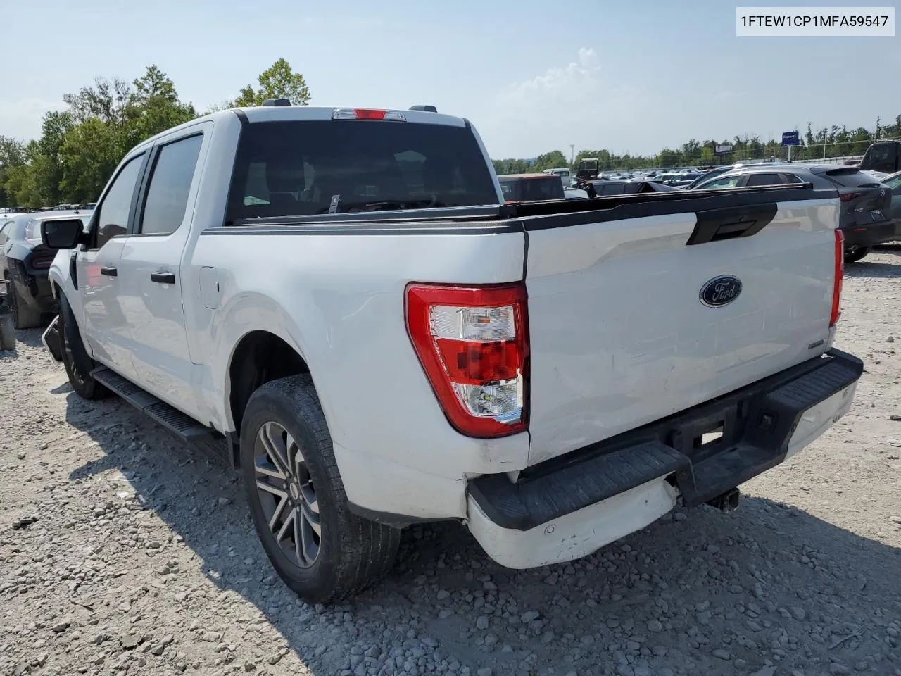 2021 Ford F150 Supercrew VIN: 1FTEW1CP1MFA59547 Lot: 69105264