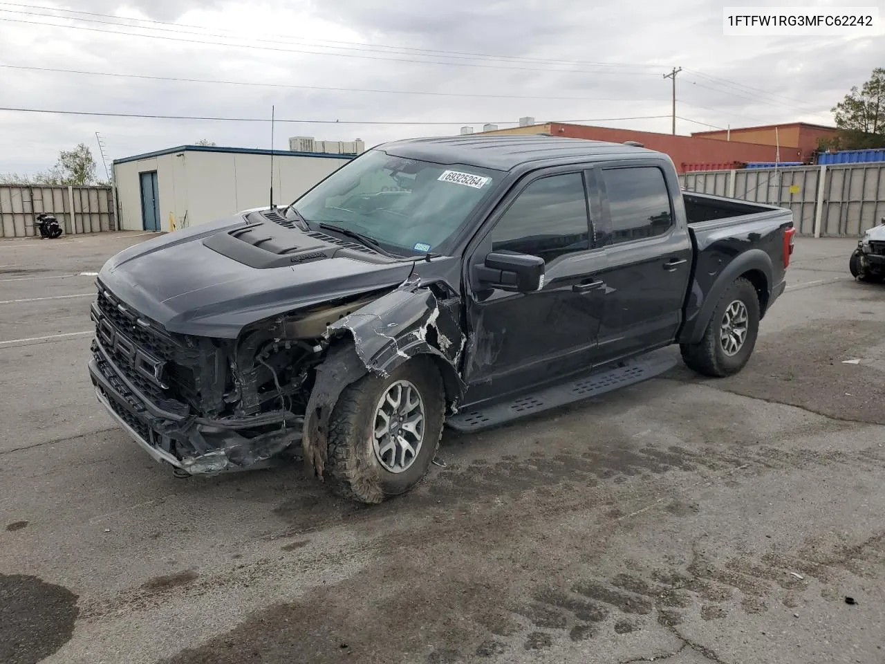 2021 Ford F150 Raptor VIN: 1FTFW1RG3MFC62242 Lot: 69325264