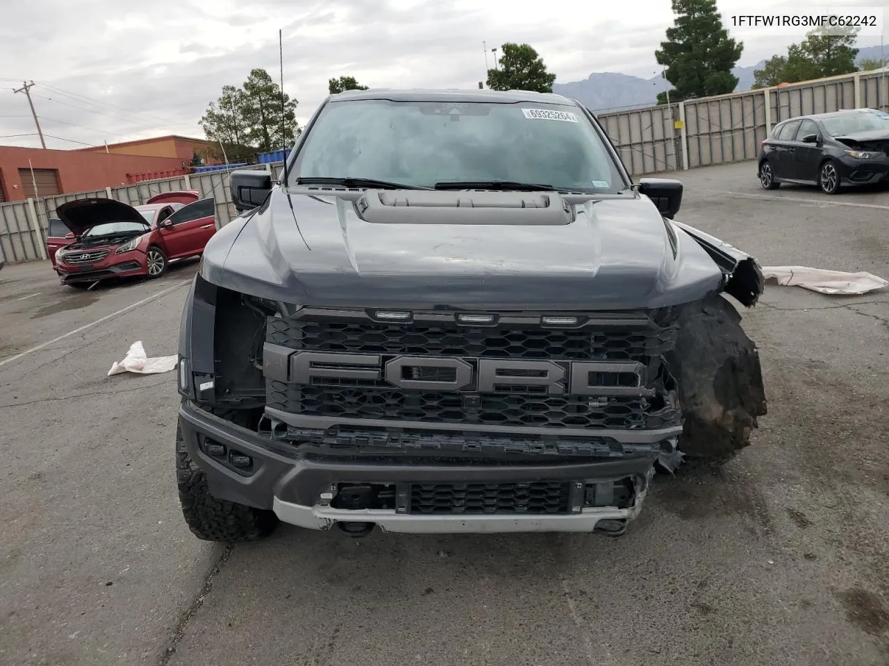 2021 Ford F150 Raptor VIN: 1FTFW1RG3MFC62242 Lot: 69325264