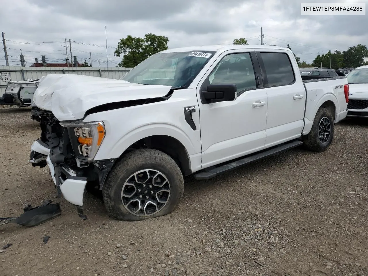 2021 Ford F150 Supercrew VIN: 1FTEW1EP8MFA24288 Lot: 69418474