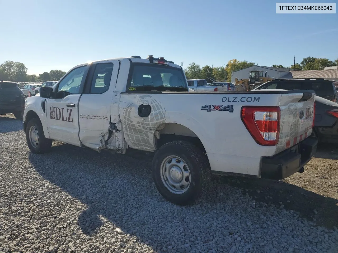 2021 Ford F150 Super Cab VIN: 1FTEX1EB4MKE66042 Lot: 69608334