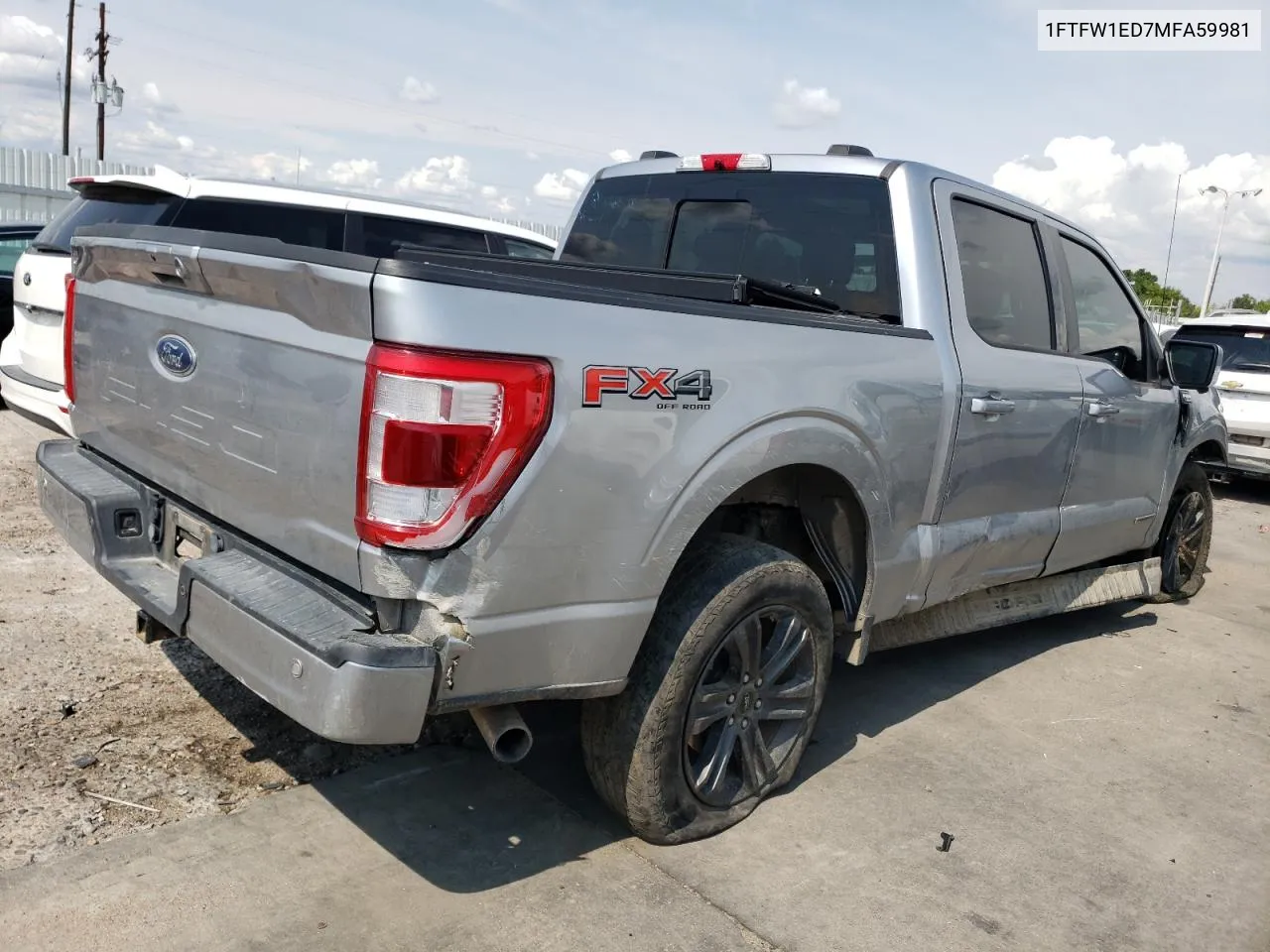 2021 Ford F150 Supercrew VIN: 1FTFW1ED7MFA59981 Lot: 69865904