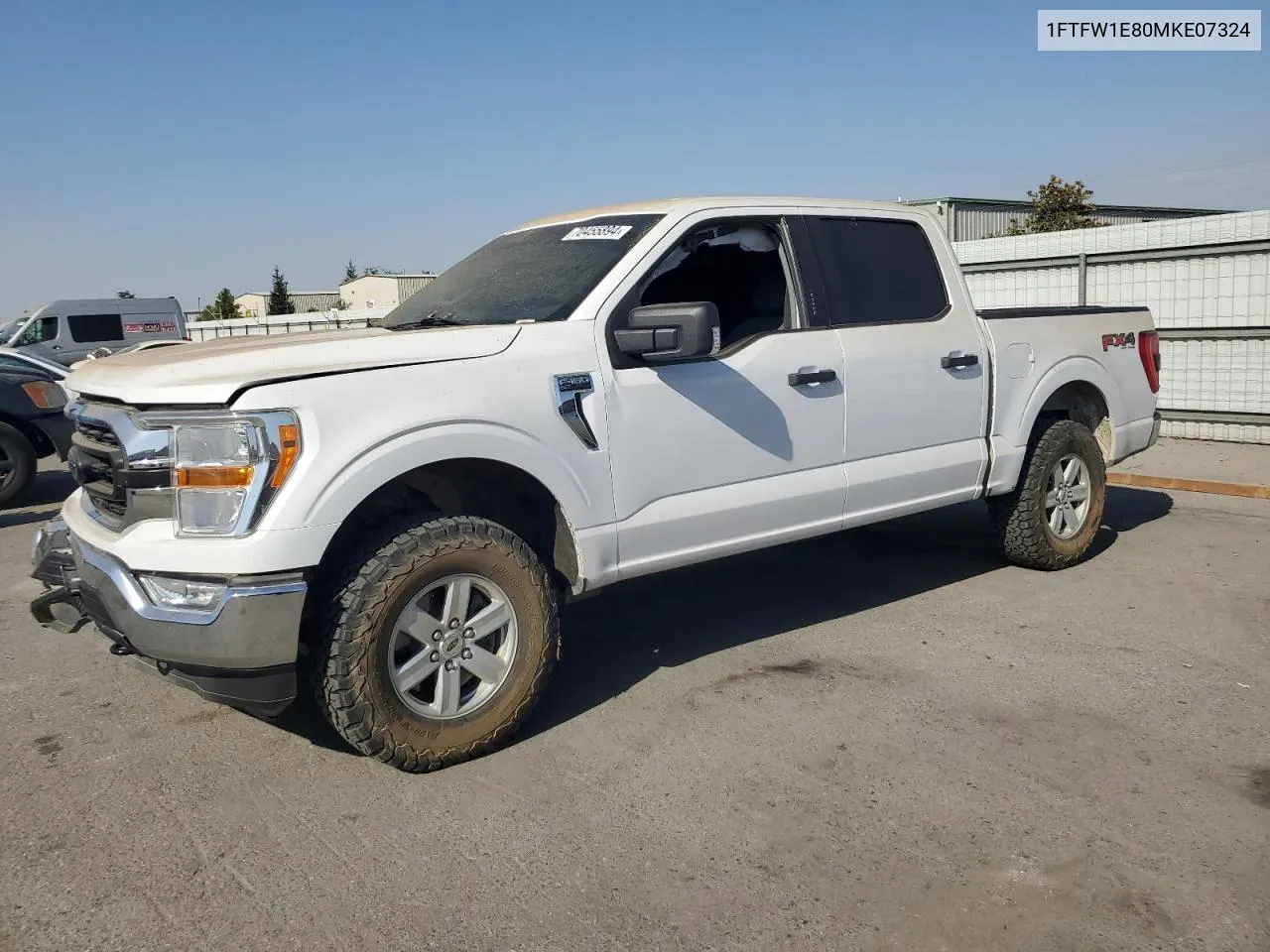 2021 Ford F150 Supercrew VIN: 1FTFW1E80MKE07324 Lot: 70455894