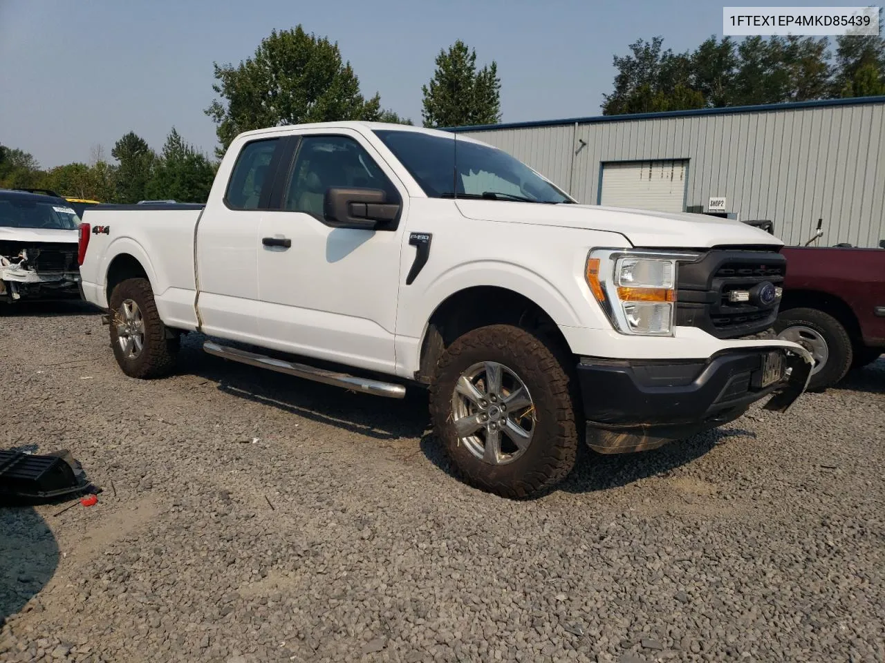 2021 Ford F150 Super Cab VIN: 1FTEX1EP4MKD85439 Lot: 70674804