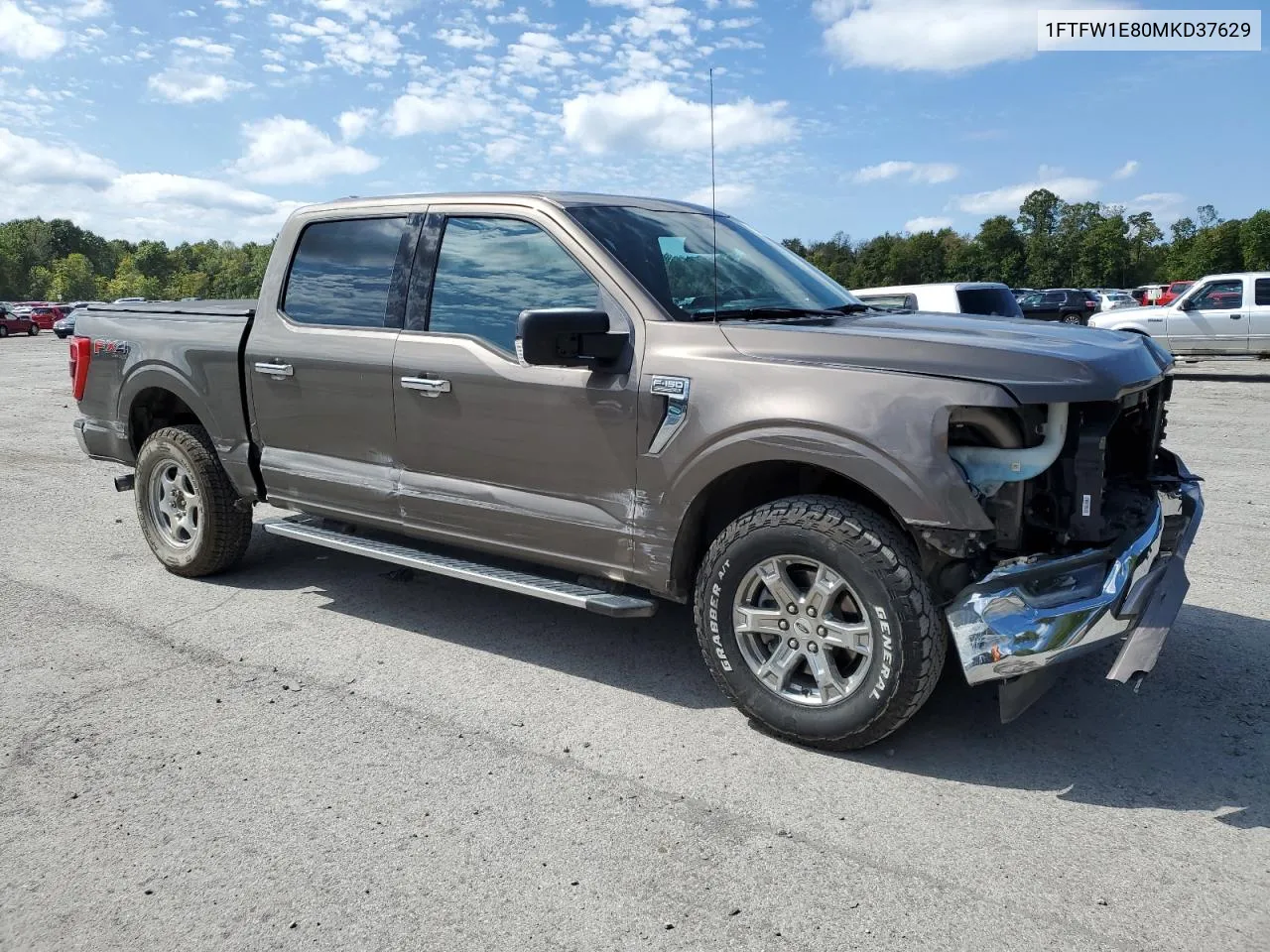 2021 Ford F150 Supercrew VIN: 1FTFW1E80MKD37629 Lot: 70681834