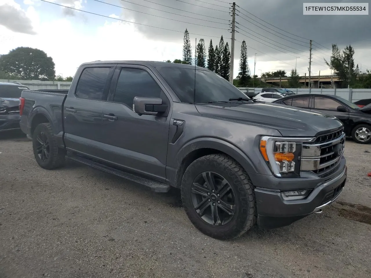 1FTEW1C57MKD55534 2021 Ford F150 Supercrew