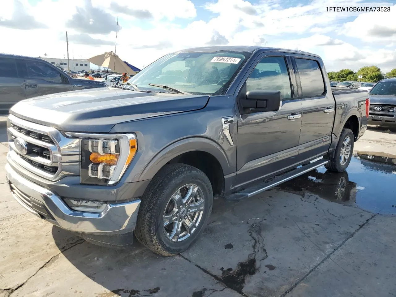 2021 Ford F150 Supercrew VIN: 1FTEW1CB6MFA73528 Lot: 70997214