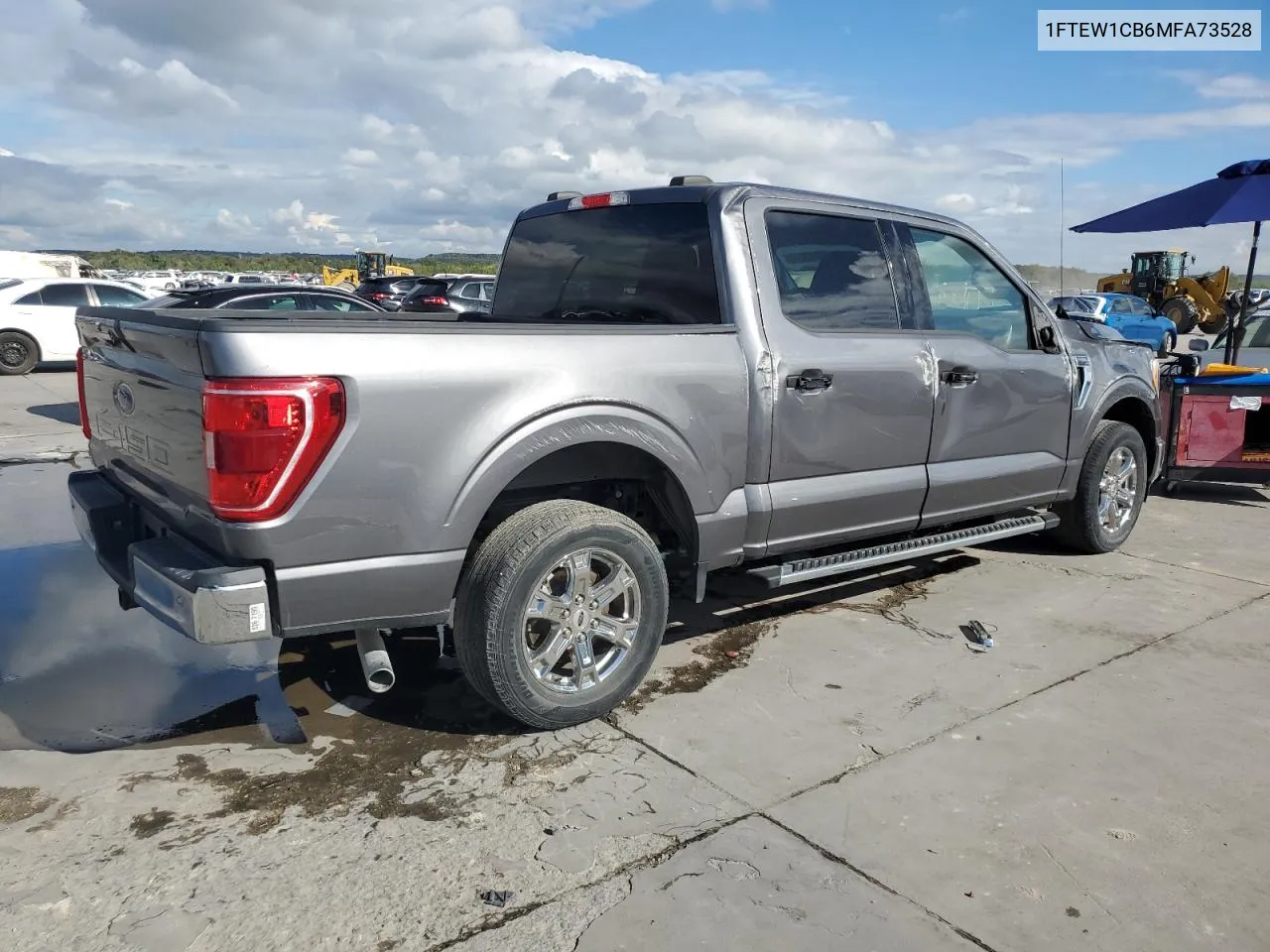 2021 Ford F150 Supercrew VIN: 1FTEW1CB6MFA73528 Lot: 70997214