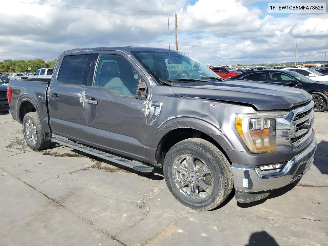 2021 Ford F150 Supercrew VIN: 1FTEW1CB6MFA73528 Lot: 70997214