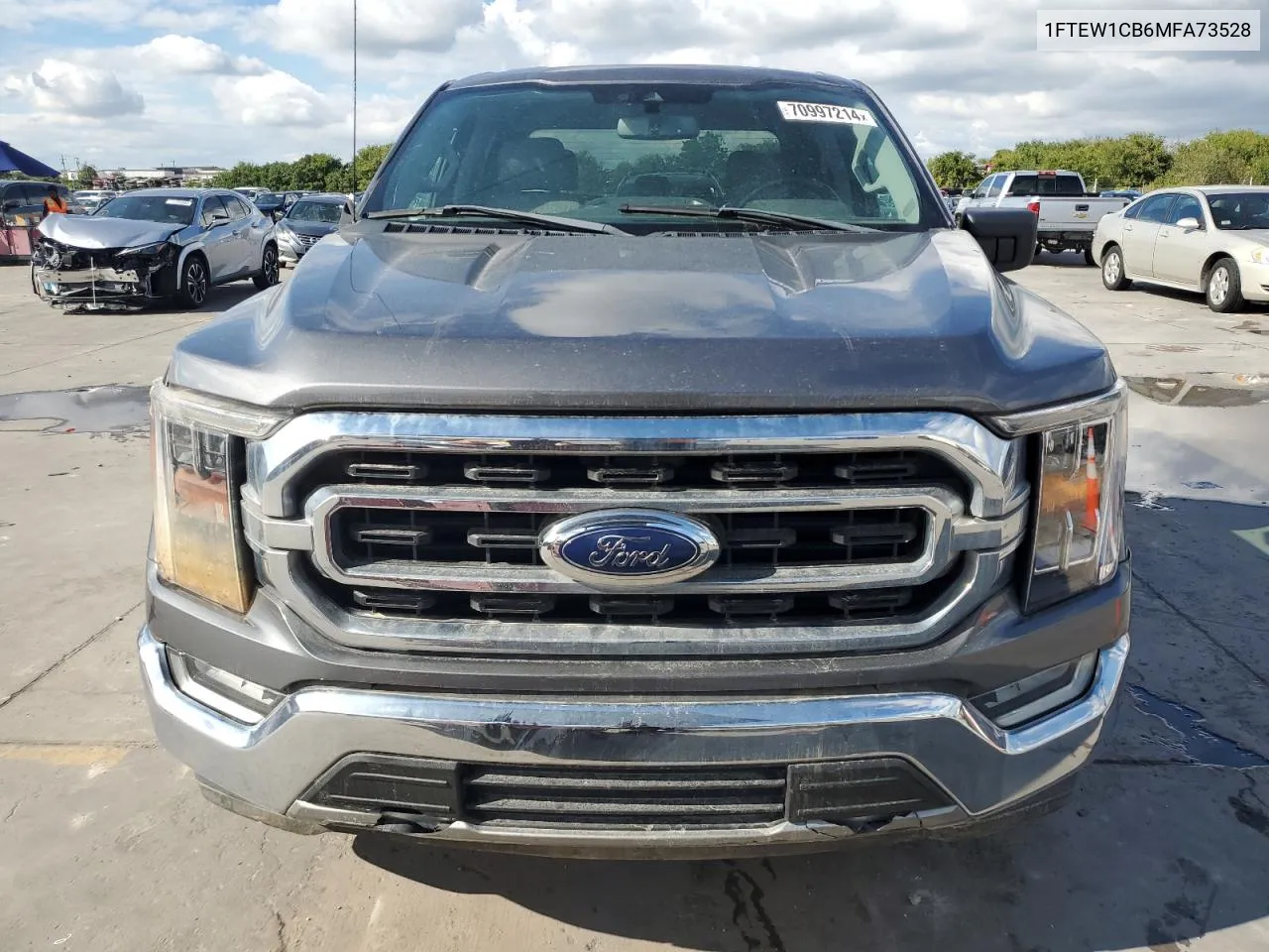 2021 Ford F150 Supercrew VIN: 1FTEW1CB6MFA73528 Lot: 70997214