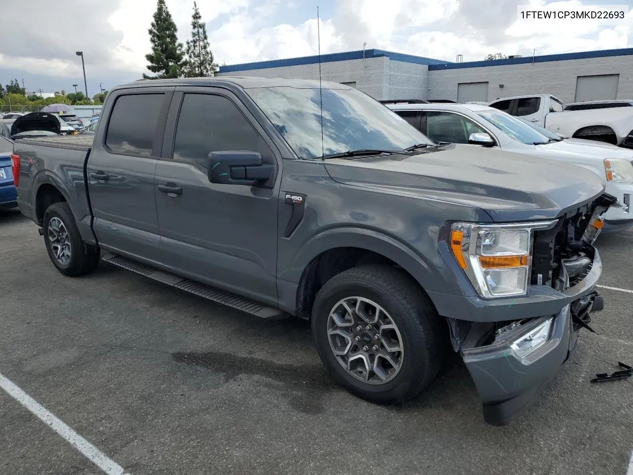 2021 Ford F150 Supercrew VIN: 1FTEW1CP3MKD22693 Lot: 71464334