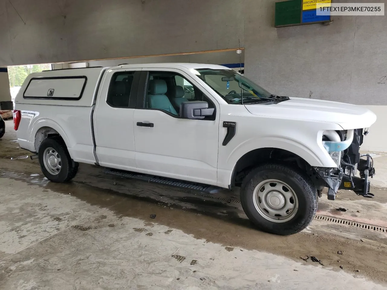 2021 Ford F150 Super Cab VIN: 1FTEX1EP3MKE70255 Lot: 72198444