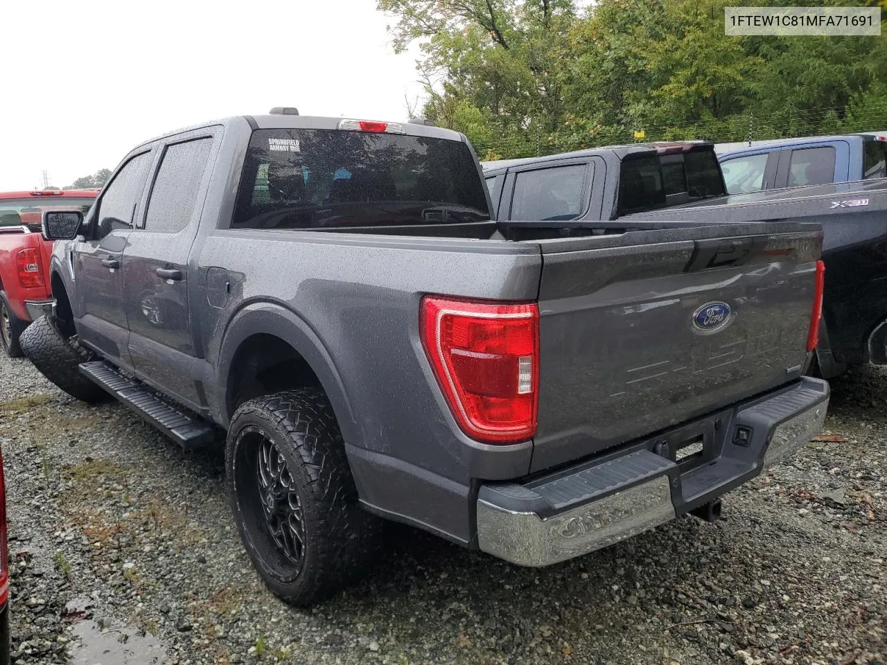 2021 Ford F150 Supercrew VIN: 1FTEW1C81MFA71691 Lot: 72251674