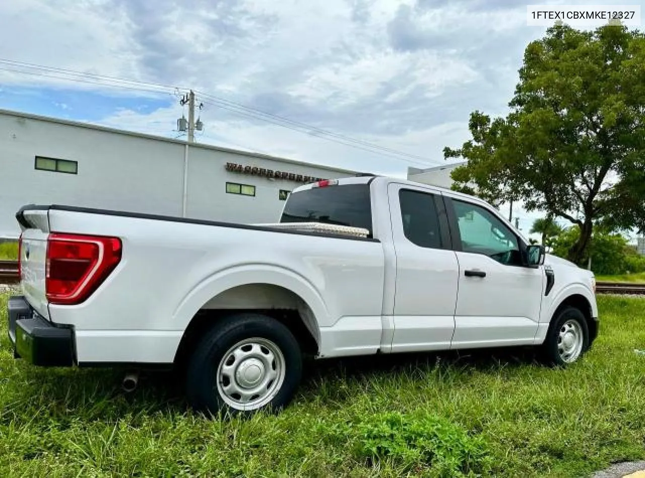 2021 Ford F150 Super Cab VIN: 1FTEX1CBXMKE12327 Lot: 73425274